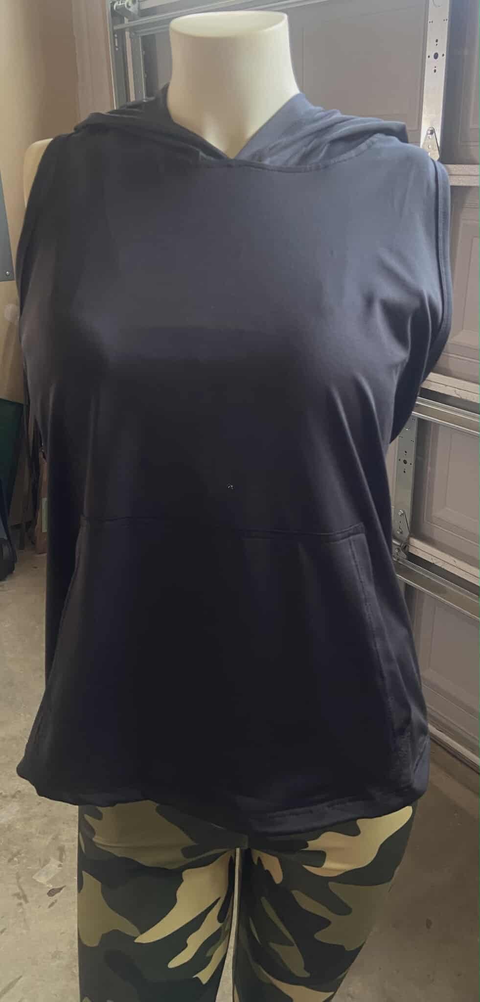 Kangaroo Pocket sleeveless Hoodie